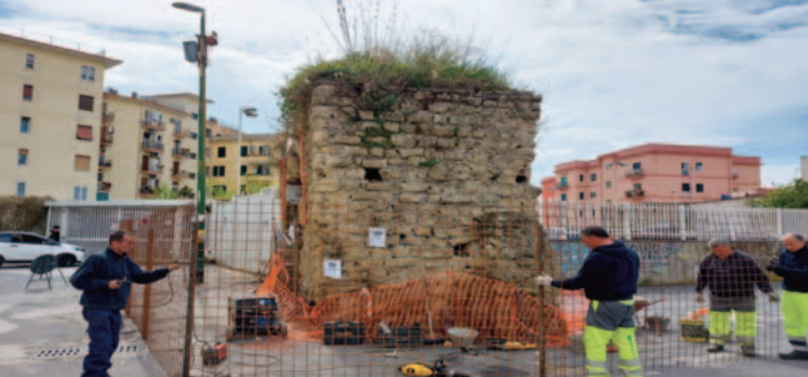 Nuova recinzione per l’Arco di Torre Cervati 