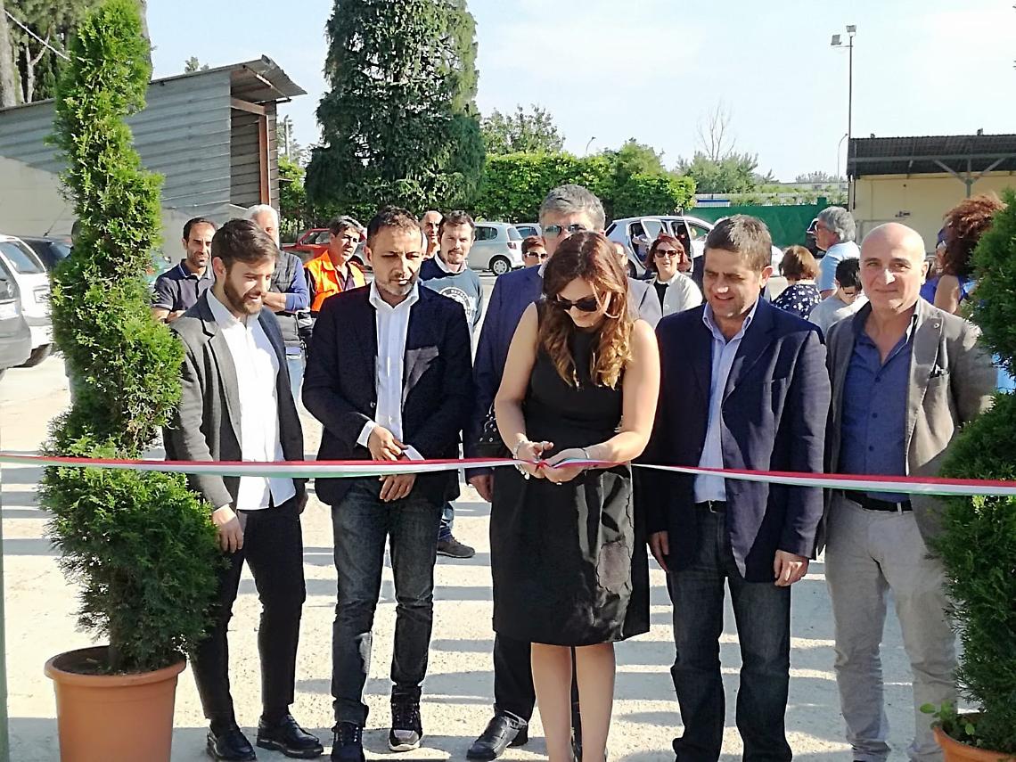 Piazzola ecologica temporanea a Succivo