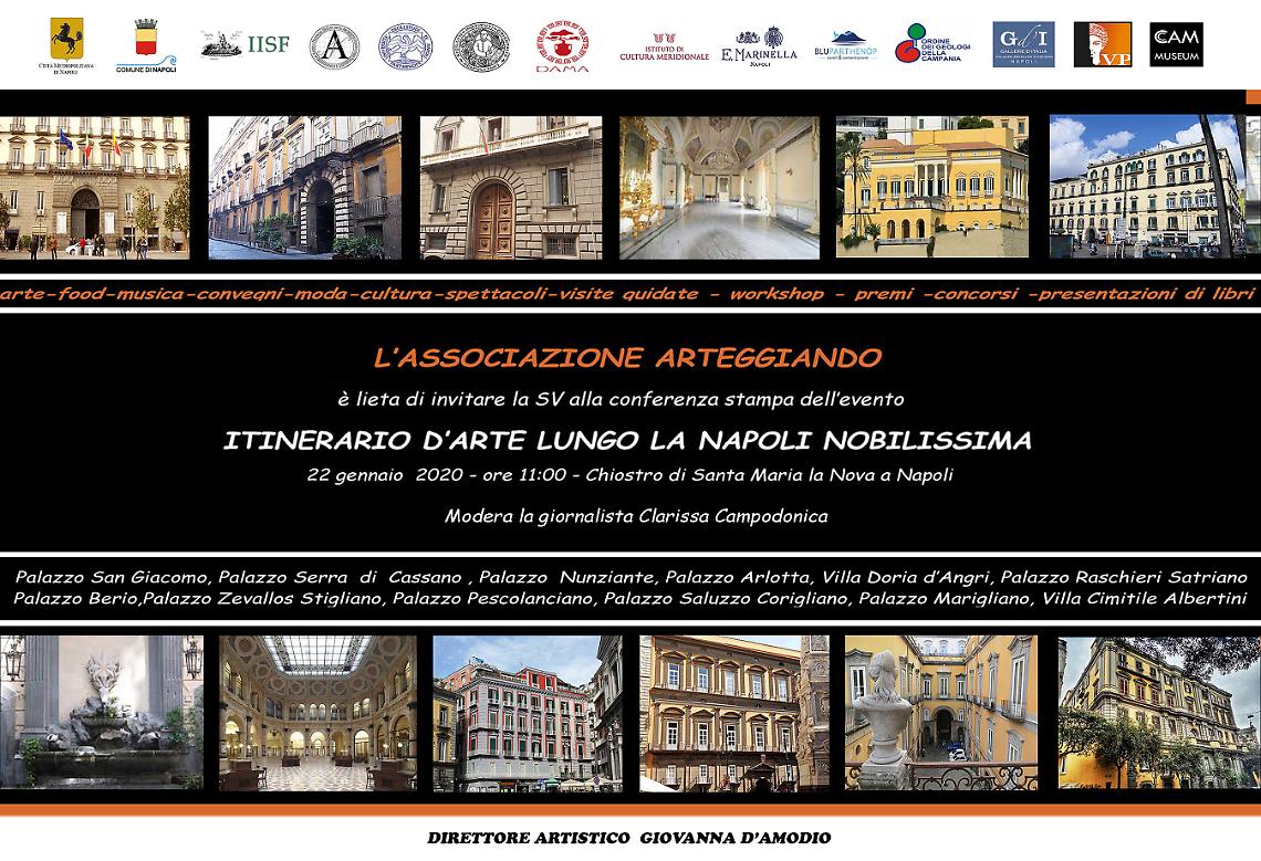 L’Associazione Arteggiando presenta “Itinerario d’arte lungo la Napoli Nobilissima”
