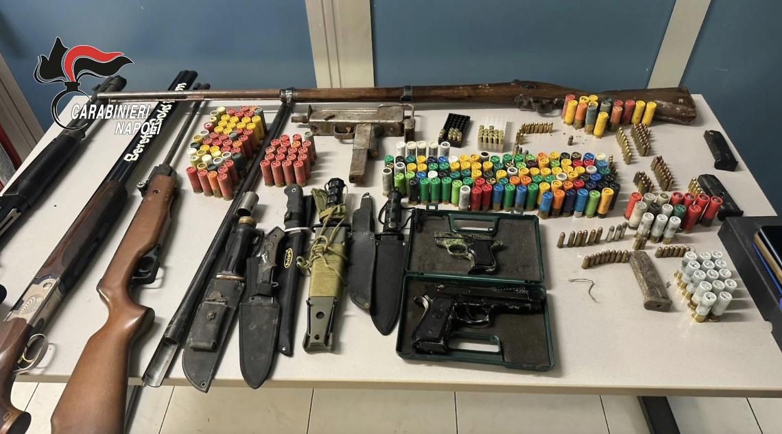 Aveva armi in casa, arrestato dai carabinieri