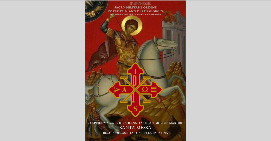 Caserta. Cavalieri Costantiniani in festa per San Giorgio