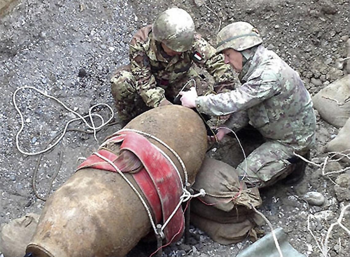 Disinnescata bomba della prima guerra mondiale
