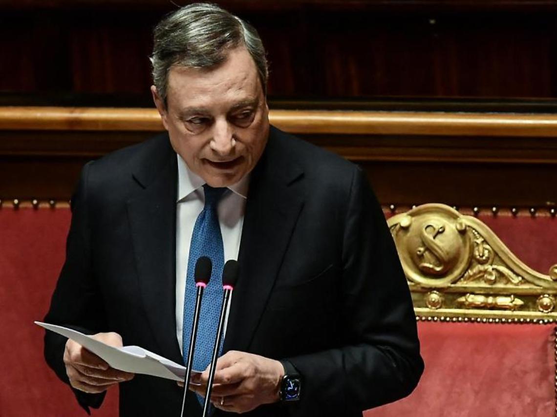 Draghi al Senato: «Italia continuerà a sostenere Kiev, è mandato del Parlamento»
