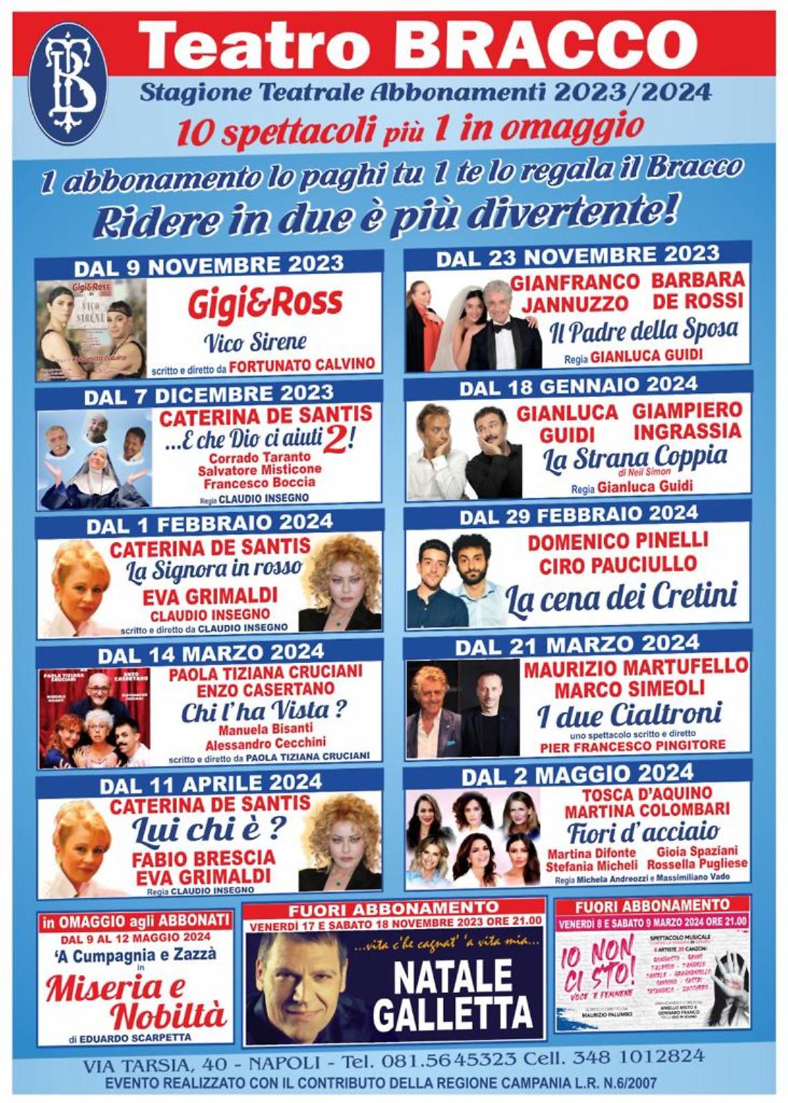 Teatro Bracco, una Stagione lunga 25 anni