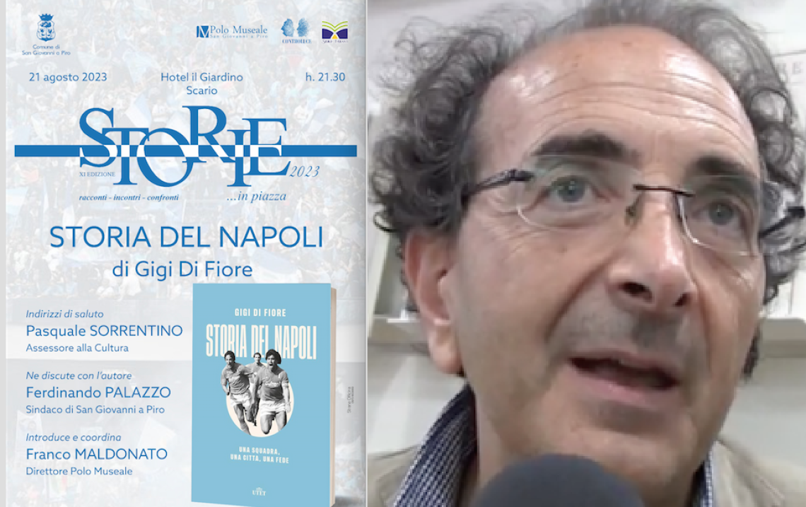 Storia del Napoli, Gigi Di Fiore questa sera a San Giovanni a Piro
