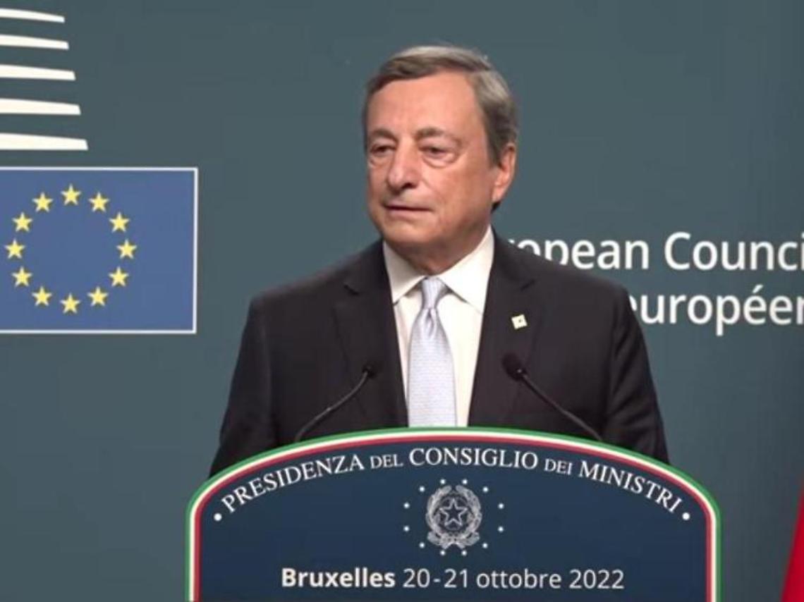 Draghi: «Tetto prezzo gas sembrava impossibile, ci siamo riusciti»