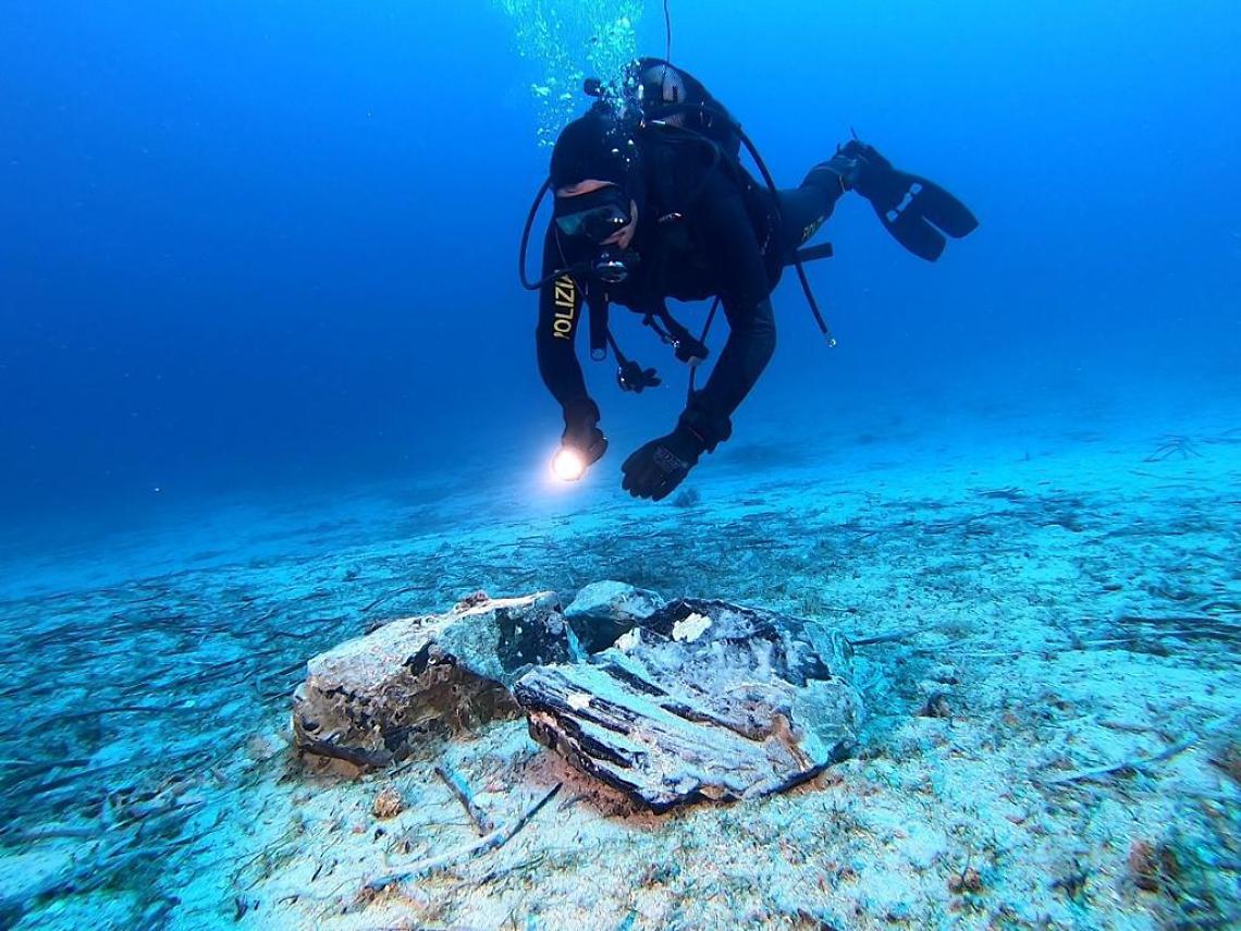 Recuperati resti sommersi preistorici a Capri
