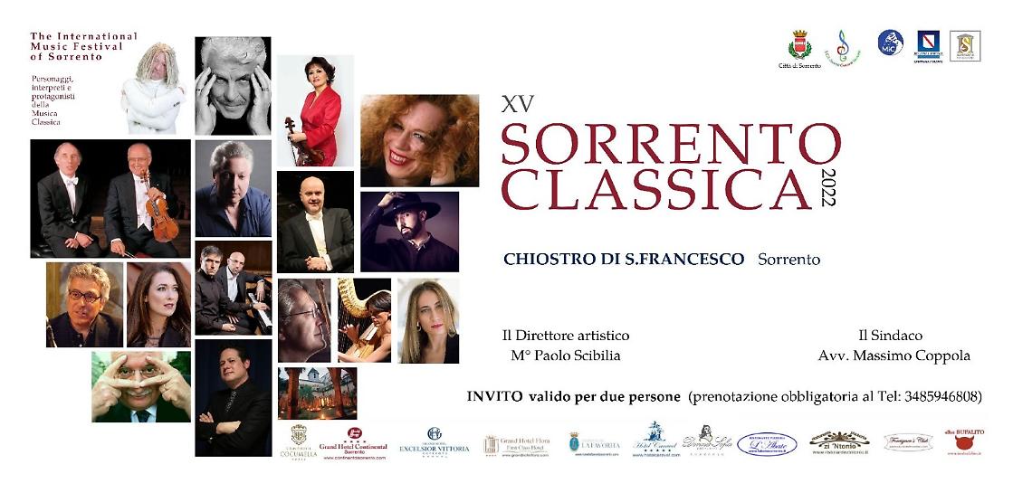 “Sorrento Classica Festival” al Chiostro di San Francesco