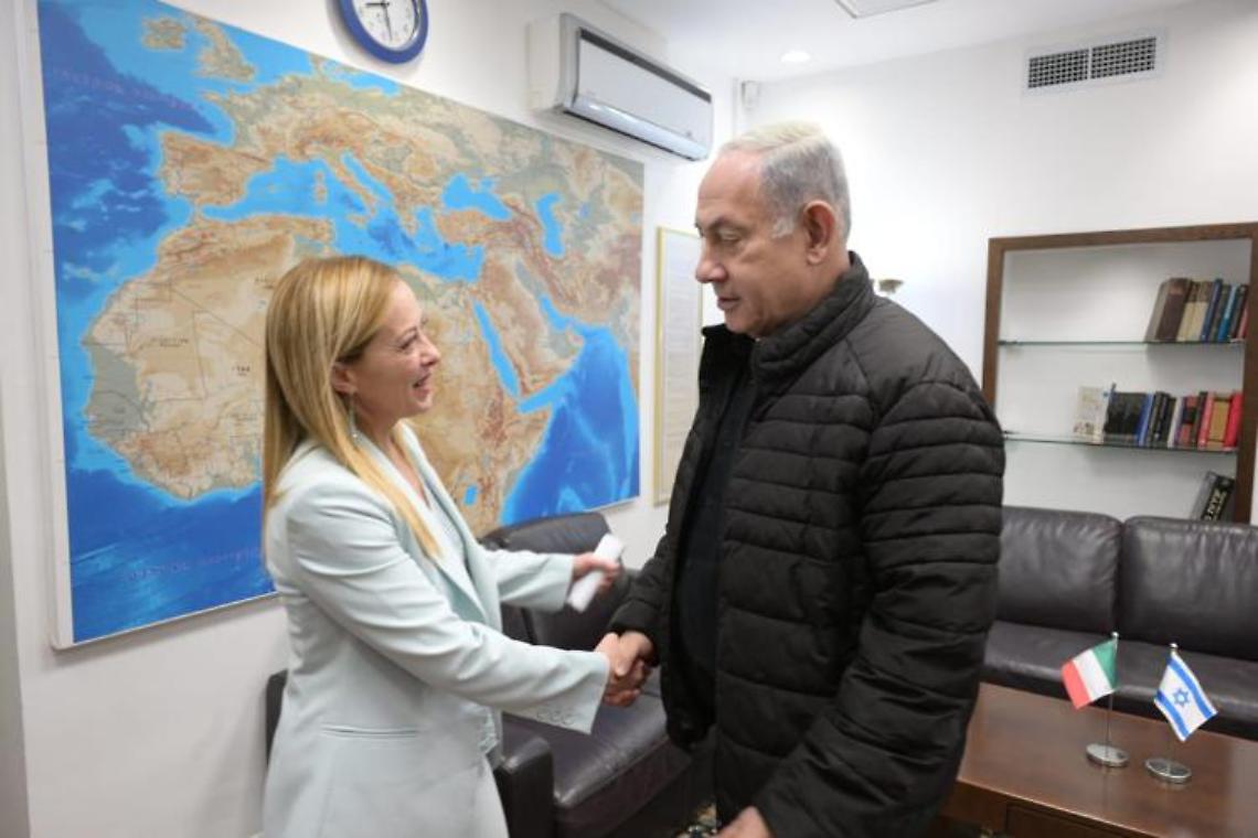 Meloni a Tel Aviv: Italia con Israele