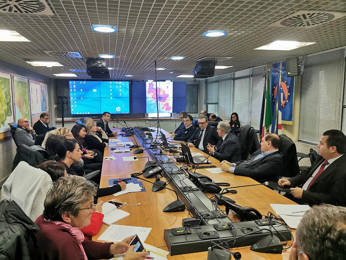 Allerta meteo e prevenzione dei rischi, tavolo di confronto in Regione