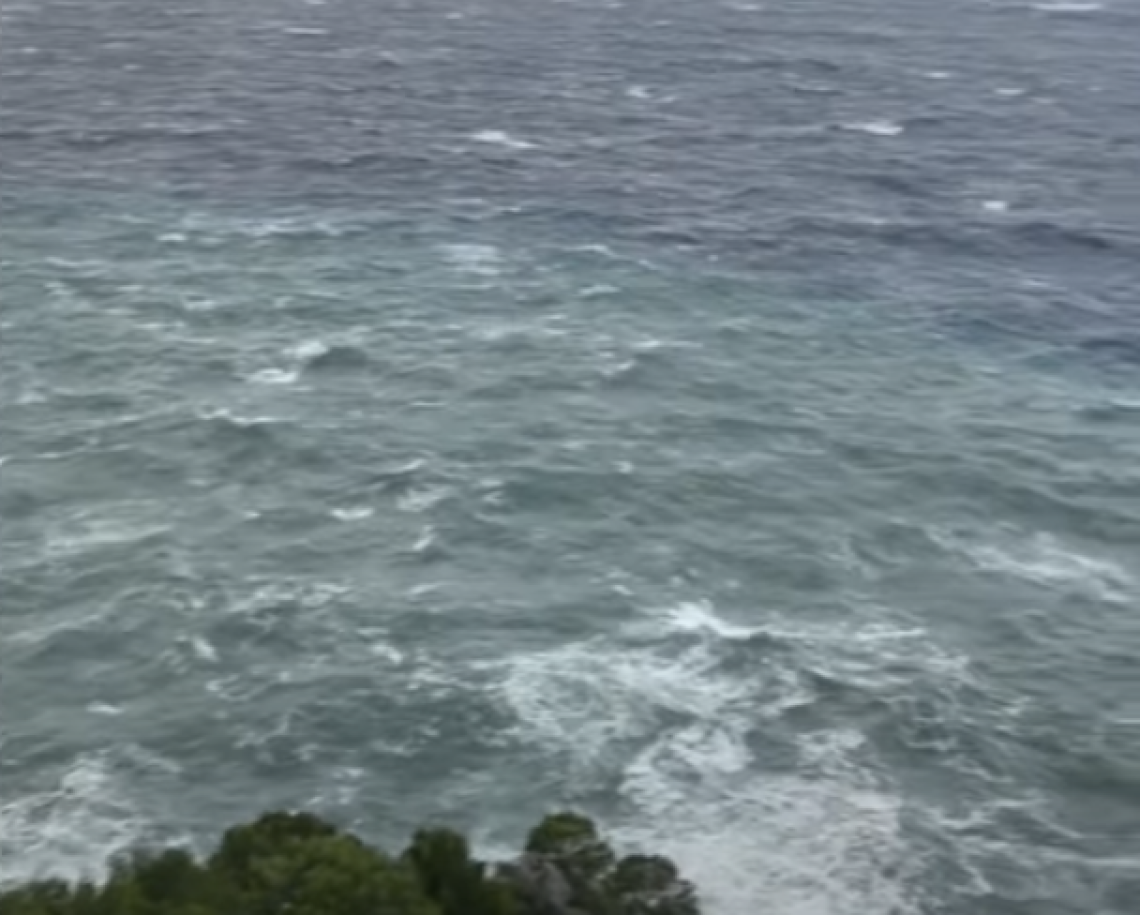 Mareggiata e tempesta di scirocco a Capri