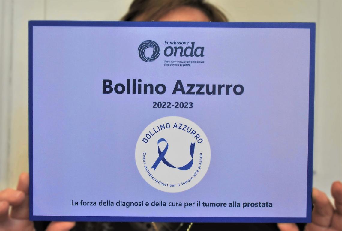 Fondazione Onda riconosce il bollino azzurro all’Ospedale di Pozzuoli per il trattamento del tumore alla prostata​