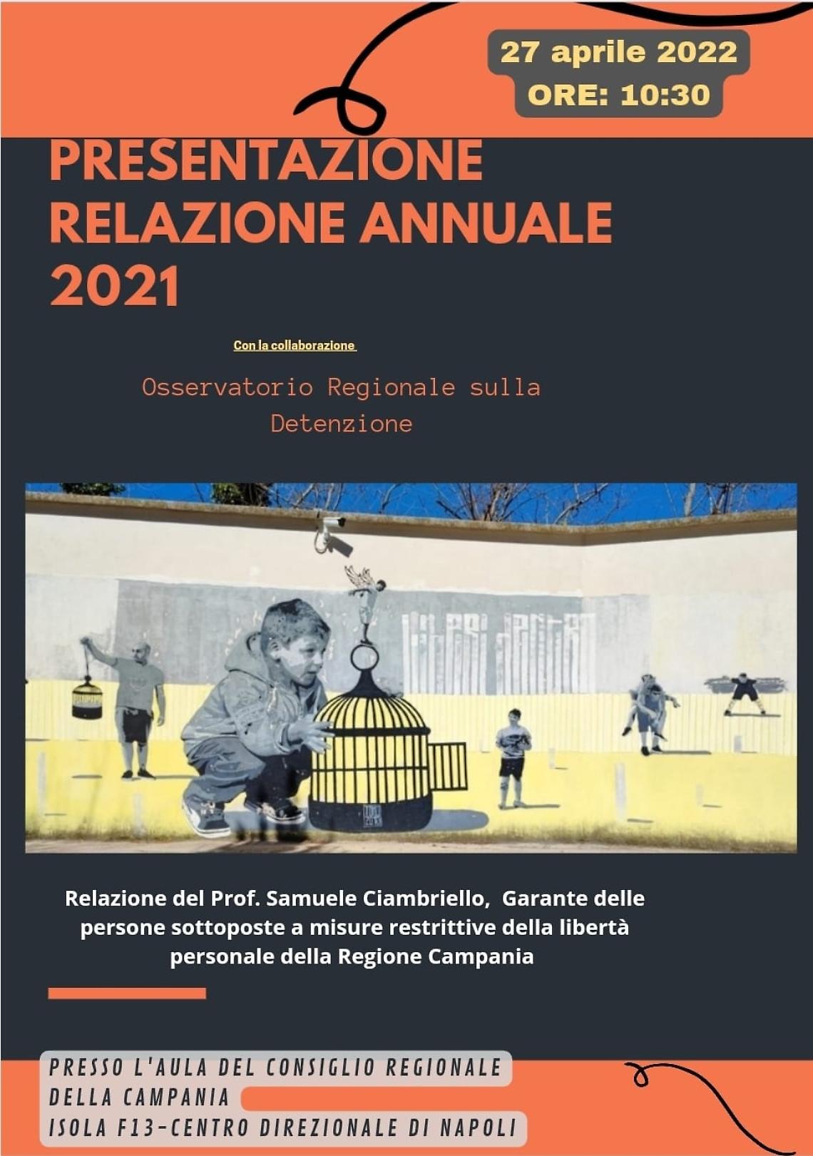 Carcere Campania: presentazione della relazione annuale del Garante