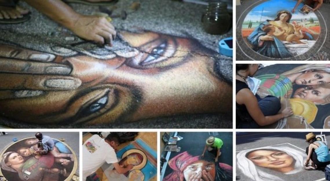 Poster blasfemi, protesta dei Madonnari davanti al Pan