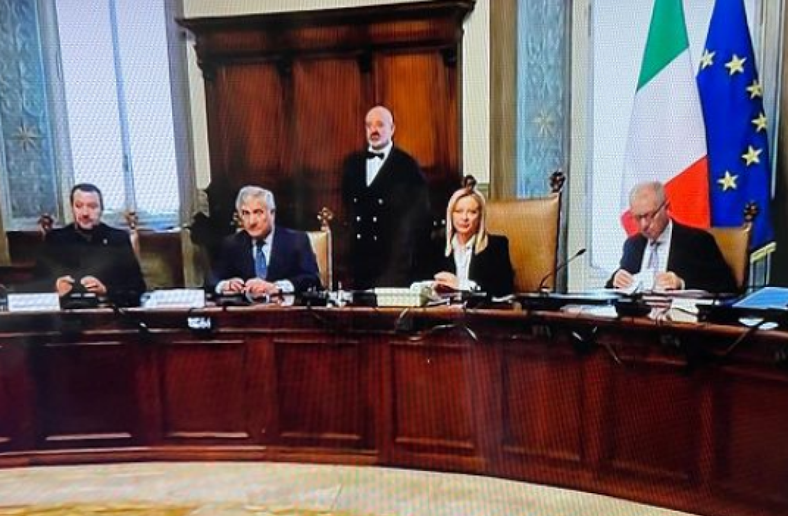 Primo Consiglio dei ministri, Mantovano sottosegretario alla Presidenza