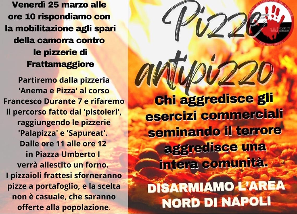 A Frattamaggiore “pizze antipizzo” contro la camorra