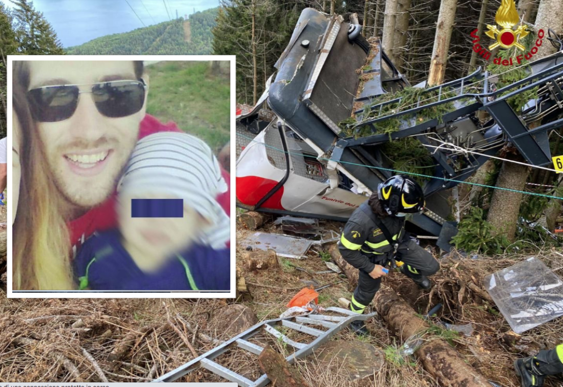 Tragedia in funivia, il piccolo Eitan salvato dall’ultimo abbraccio di papà Amit