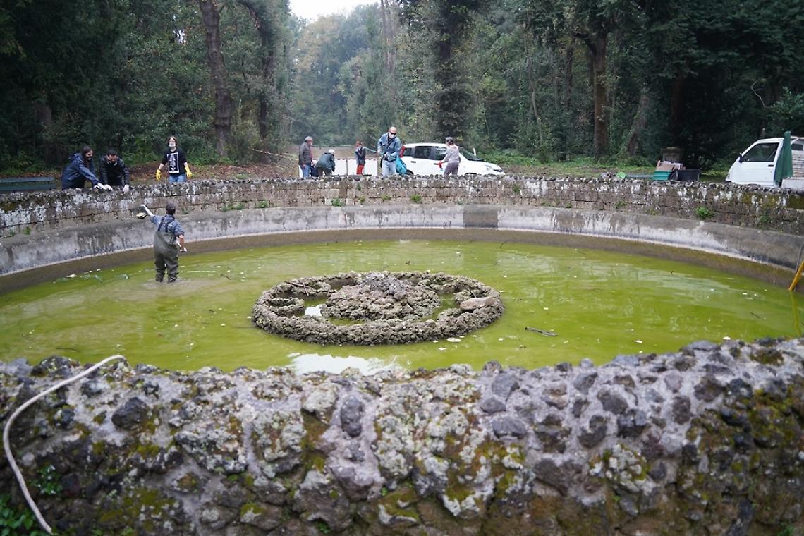 Real Bosco di Capodimonte, via alla pulizia della vasca delle tartarughe
