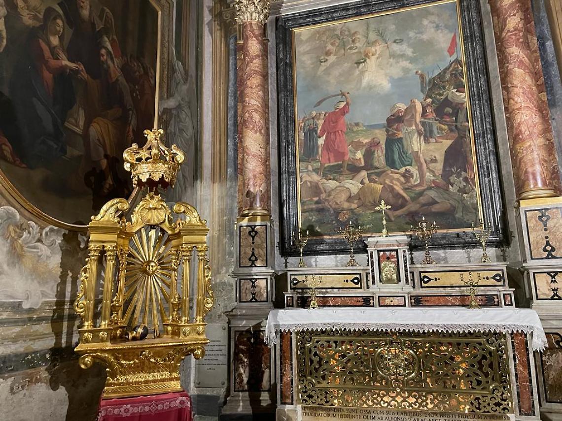 Santa Caterina a Formiello, messa dell'Arcivescovo Domenico Battaglia nella chiesa dei 240 Santi Martiri d'Otranto 