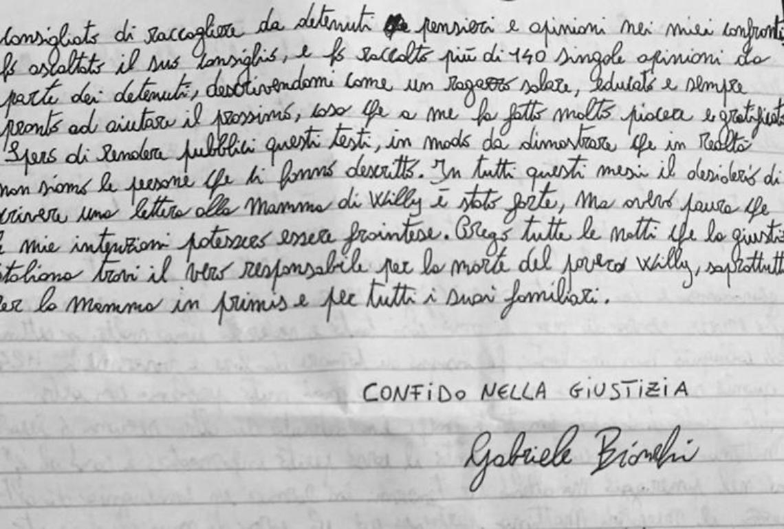 Omicidio Willy, parla Gabriele Bianchi dal carcere: "Non l'ho toccato"