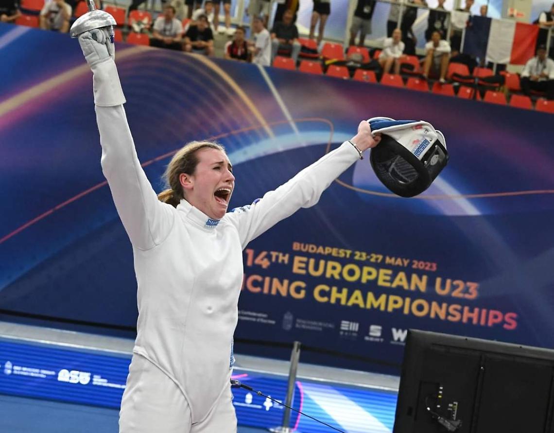 Europei under 23 di scherma, argento alla casertana Sara Maria Kowalczyk nella spada femminile