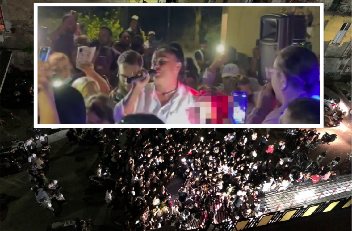 Feste trash con neomelodici in strada a Pozzuoli, denunciata tiktoker