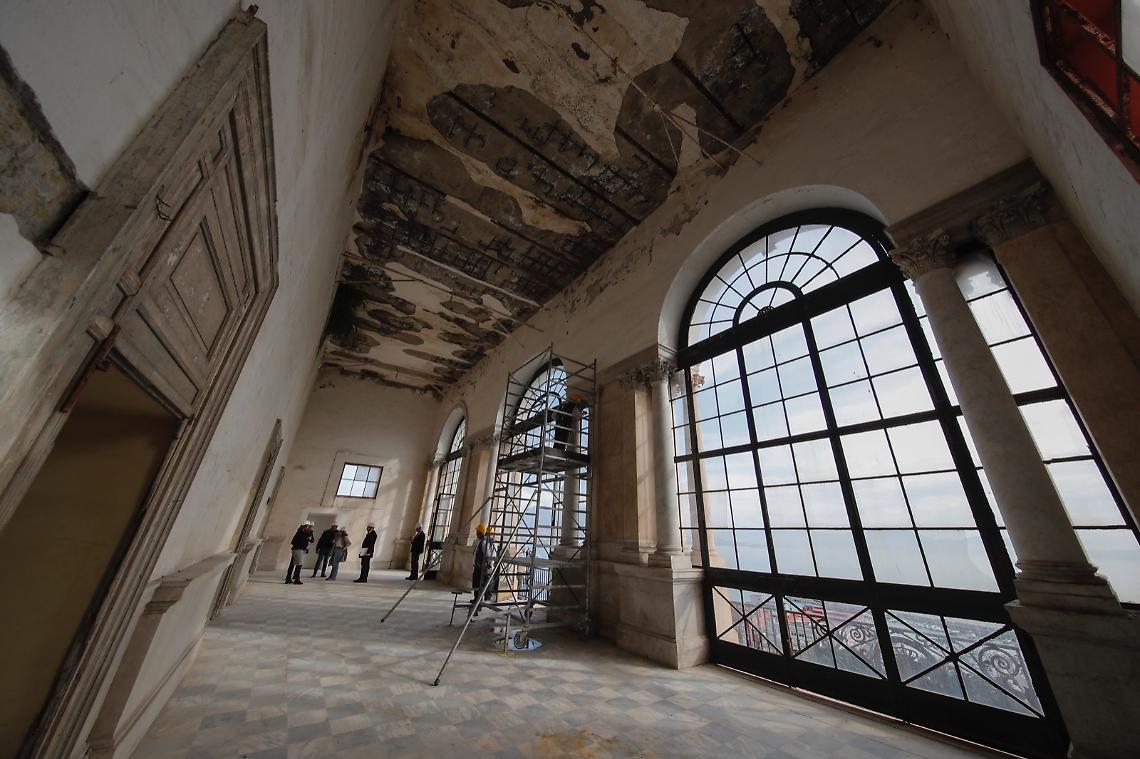 Palazzo Reale, apre il cantiere per il restauro del torrino del Belvedere