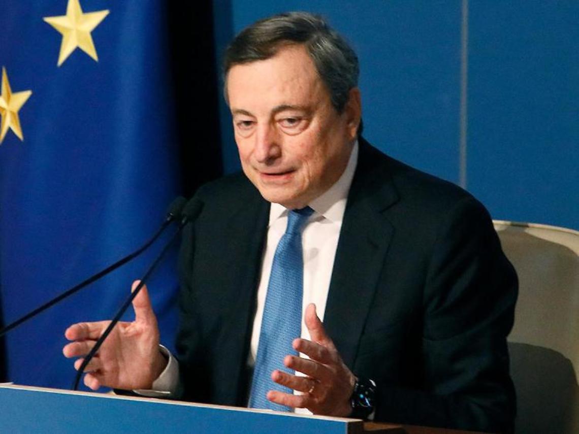 Draghi: «Pressione fiscale giù di 0,4% nel 2022»