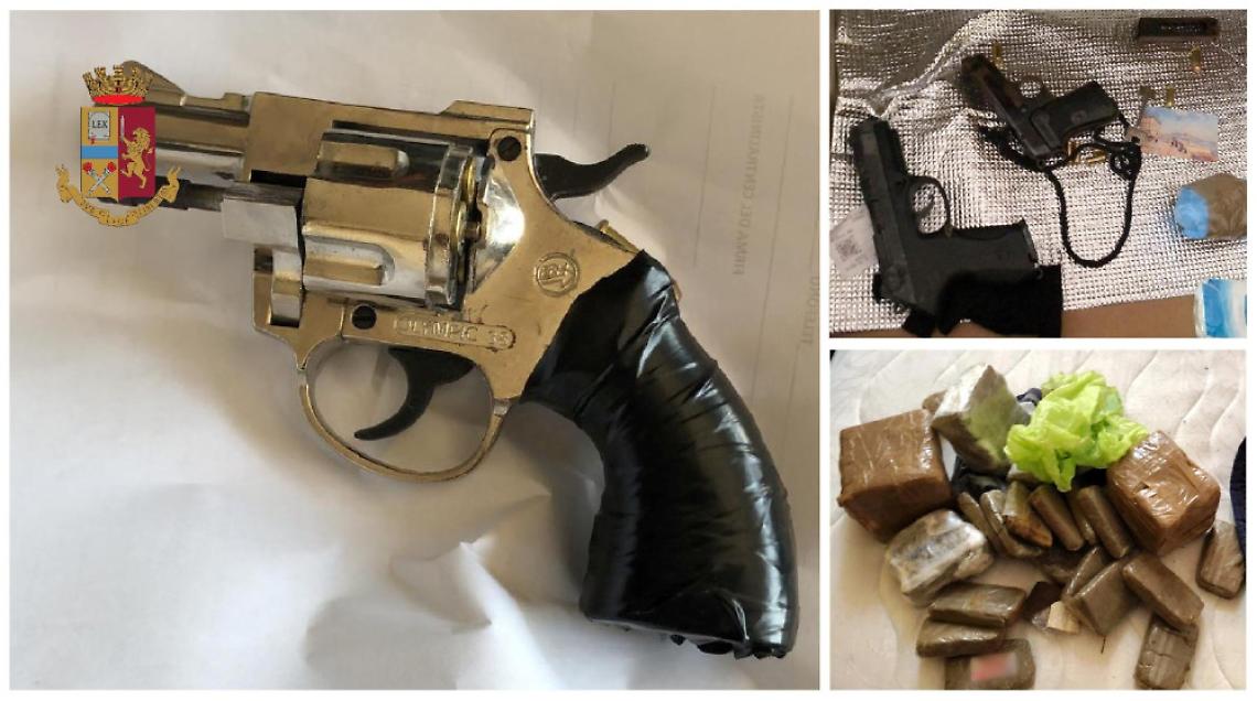 Pistola e hashish in un appartamento disabitato