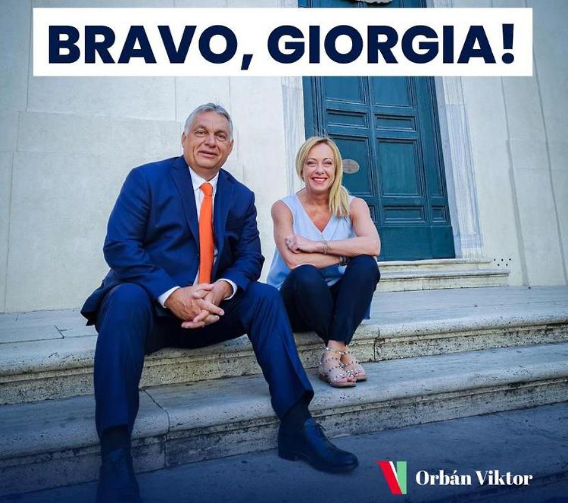 Elezioni 2022, Orban: «Brava Giorgia, vittoria strameritata»