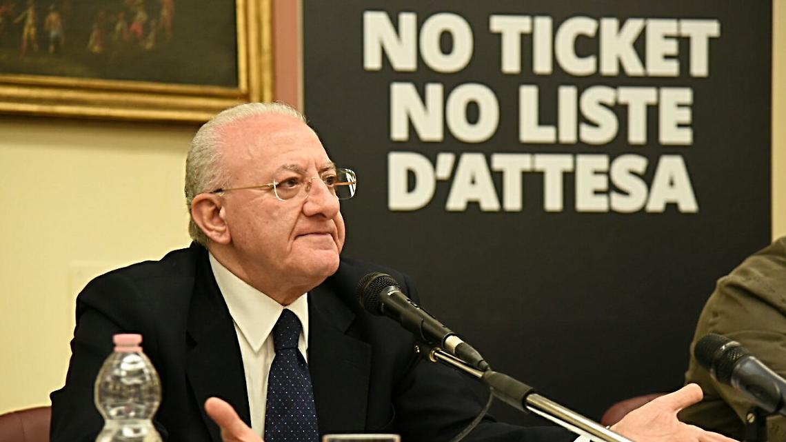 Sanità, De Luca: aspetto idee Governo sul pronto soccorso