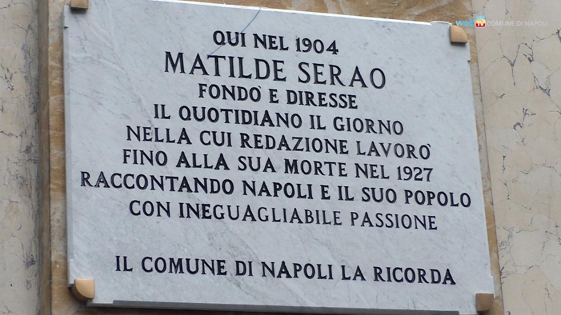 Una targa per donna Matilde, prima donna a dirigere un quotidiano