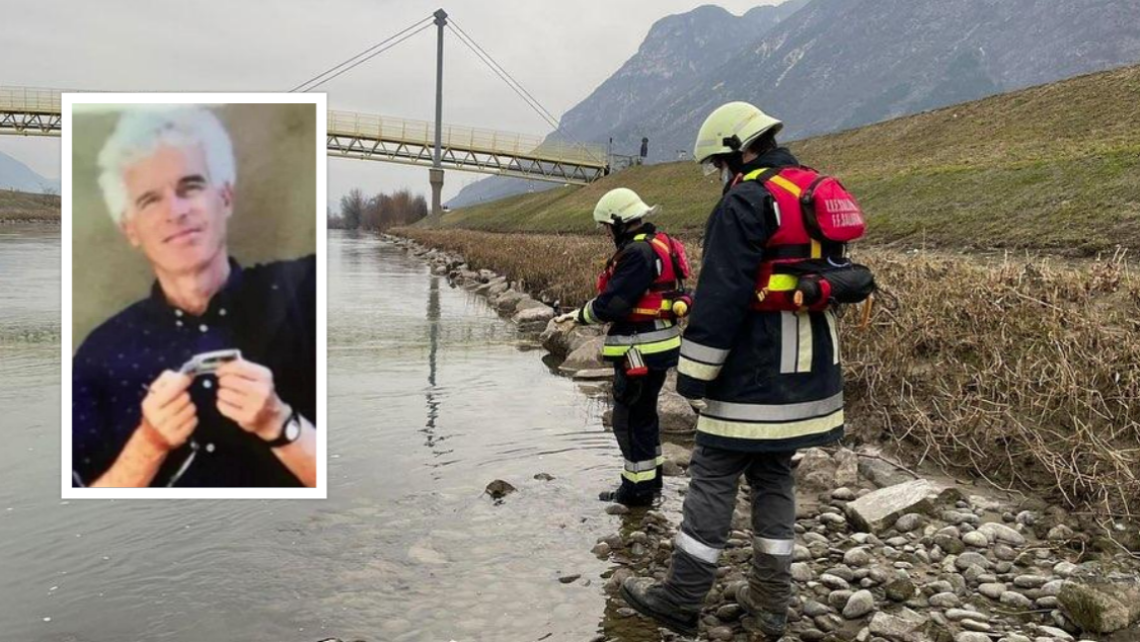 Peter Neumair, ripescato corpo dall'Adige. Il legale conferma: «Il cadavere è il suo»