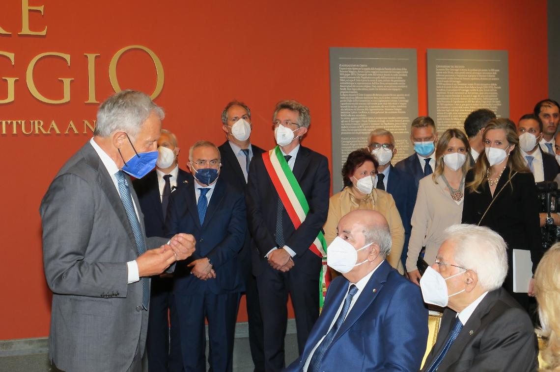 Mattarella a Capodimonte con il presidente dell'Algeria