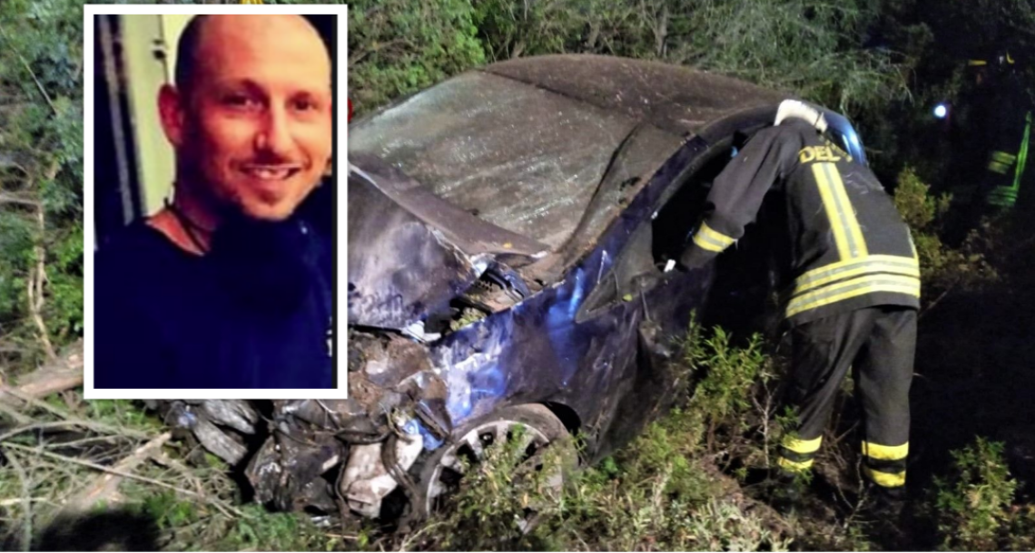 Schianto fatale, Alessandro muore a 36 anni sbalzato fuori dall'auto ribaltata