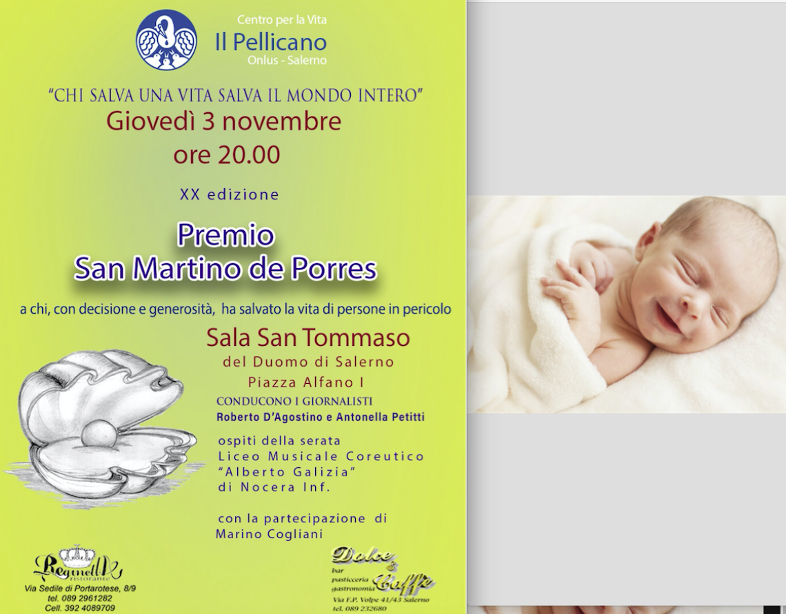 Fecero partorire una donna, Premio San Martino de Porres a due poliziotti della Questura di Napoli