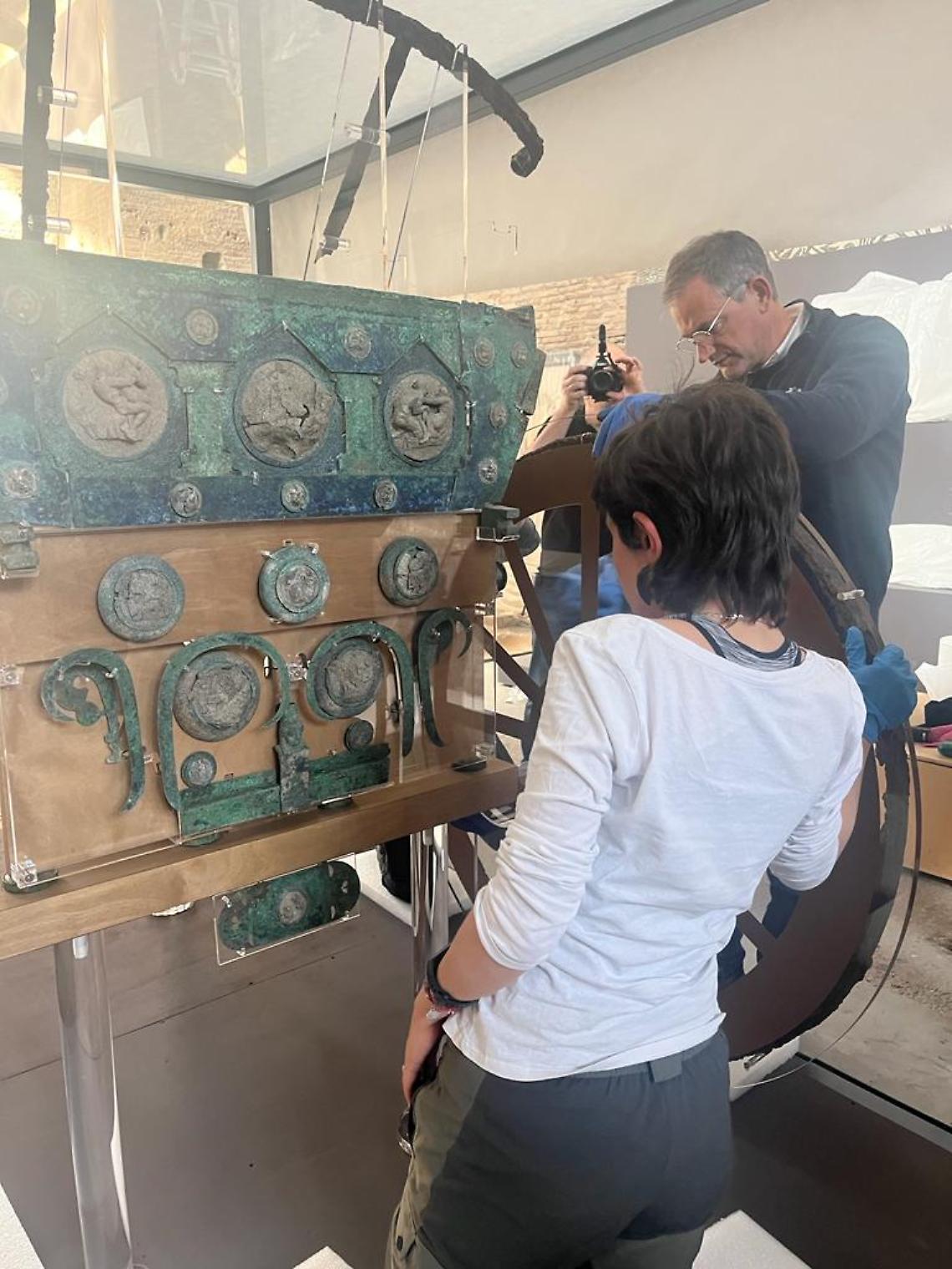 Pompei, restaurato il carro di Civita Giuliana: in mostra a Roma