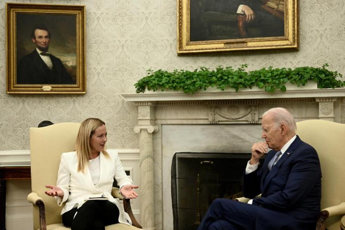 Meloni: «Con Biden smontata falsa propaganda, Italia seria e affidabile»
