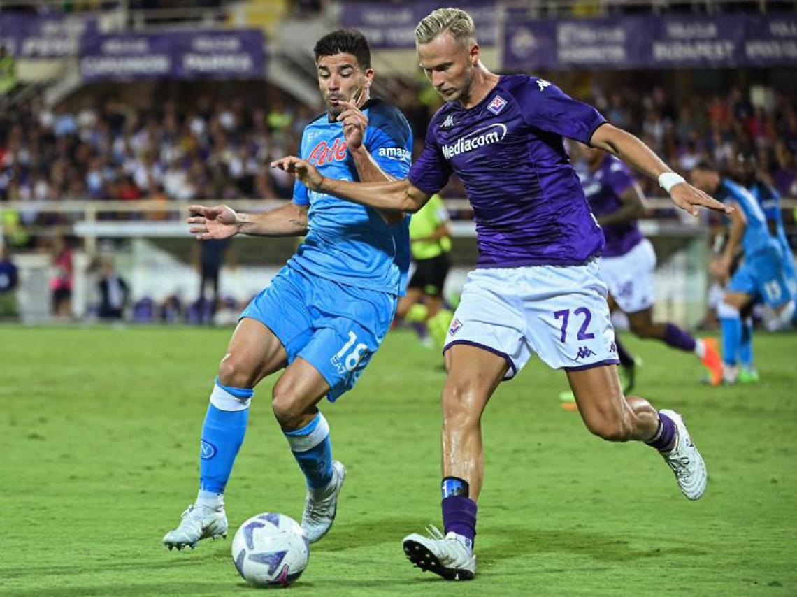 Cori contro il Napoli, 15mila euro di ammenda alla Fiorentina