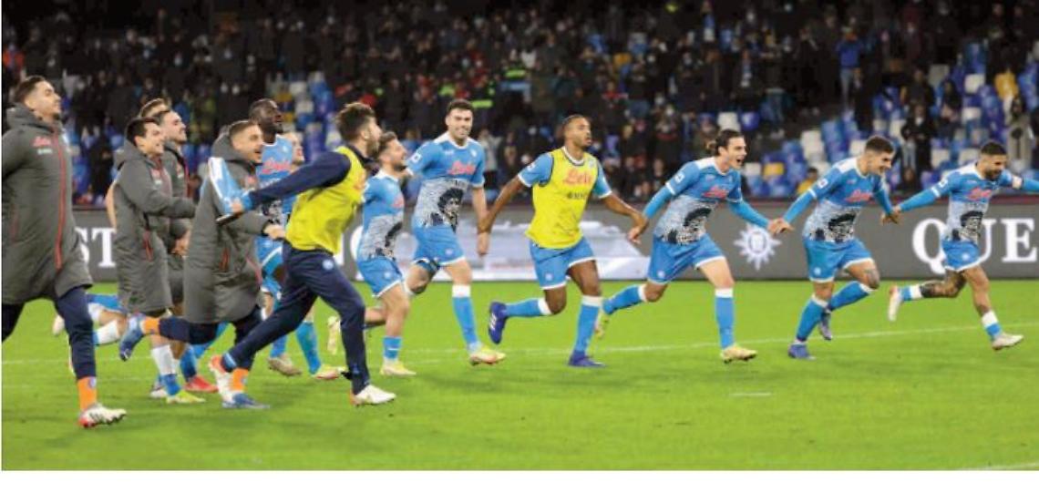 È un Napoli da “10” nella notte per Diego Azzurri in testa da soli