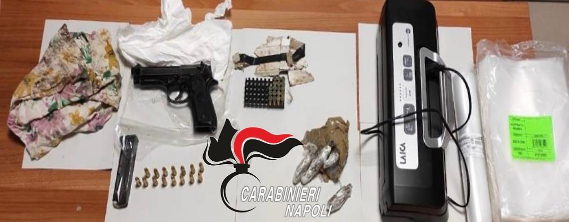Rione Traiano, sequestrate armi, munzioni e droga
