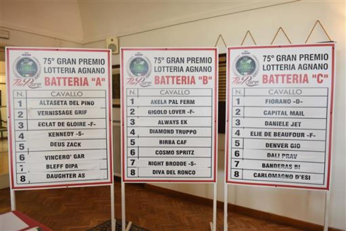 Ad Agnano il Gran Premio Lotteria Edilsivisa
