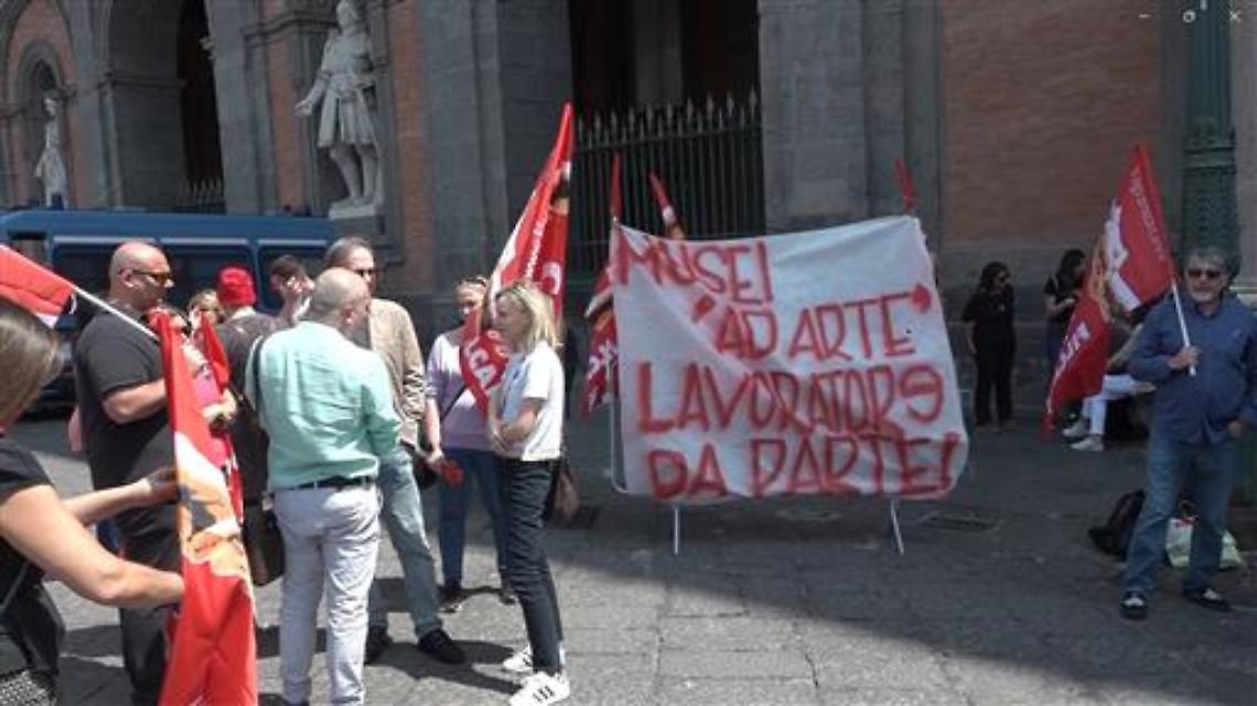 Biglietteria automatica a Palazzo reale, protestano i lavoratori