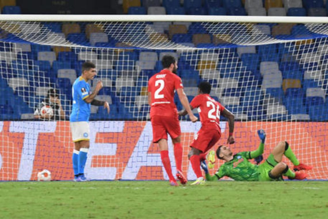 Napoli-Spartak Mosca 2-3, sconfitta al veleno per gli azzurri 