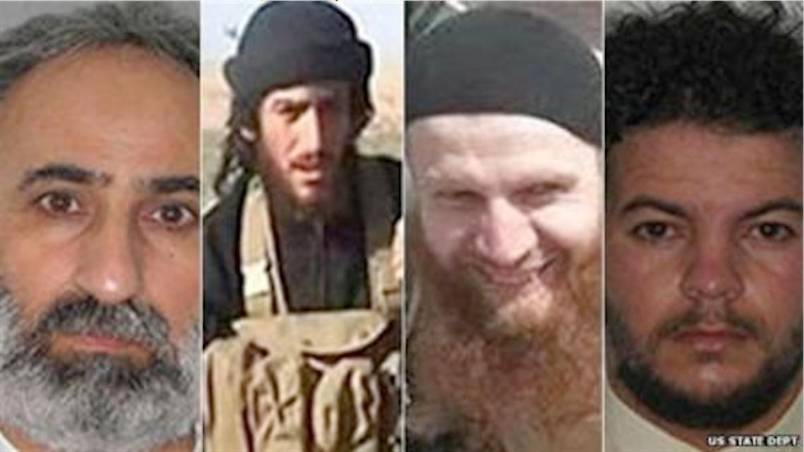 Taglia da 20 milioni di dollari su 4 leader dell'Isis