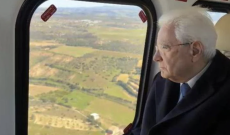 Mattarella a sorpresa sorvola Niscemi