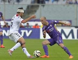 Il Cagliari vince a Firenze 3-1<br>La Lazio bloccata dal Chievo