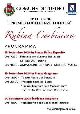 Tufino, al via il premio dedicato a “Rubina Corbisiero”