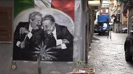 Falcone e Borsellino in un murale ai Quartieri Spagnoli