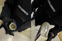 Droga nel doppiofondo delle scarpe e nella lattina, arrestato pusher